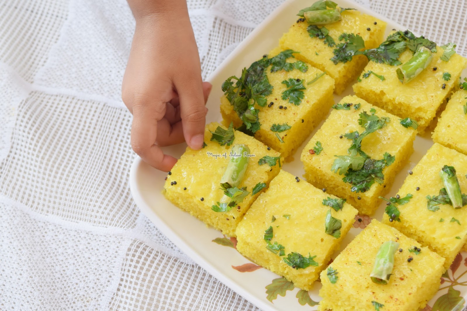 Rice & Chana Dal Dhokla Khaman Dhokla Recipe Magic of Indian Rasoi