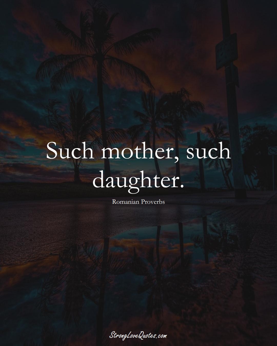 Such mother, such daughter. (Romanian Sayings);  #EuropeanSayings