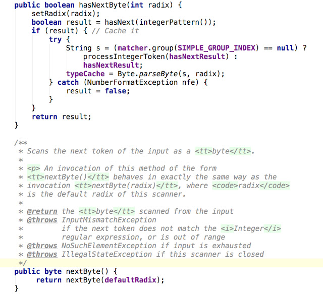 Java Scanner Example from Boon Java Developer