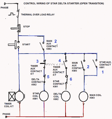 wiring of star delta starter