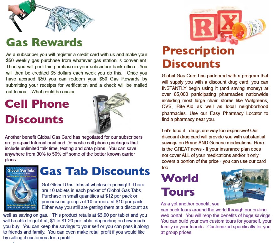 Global Gas Card Page