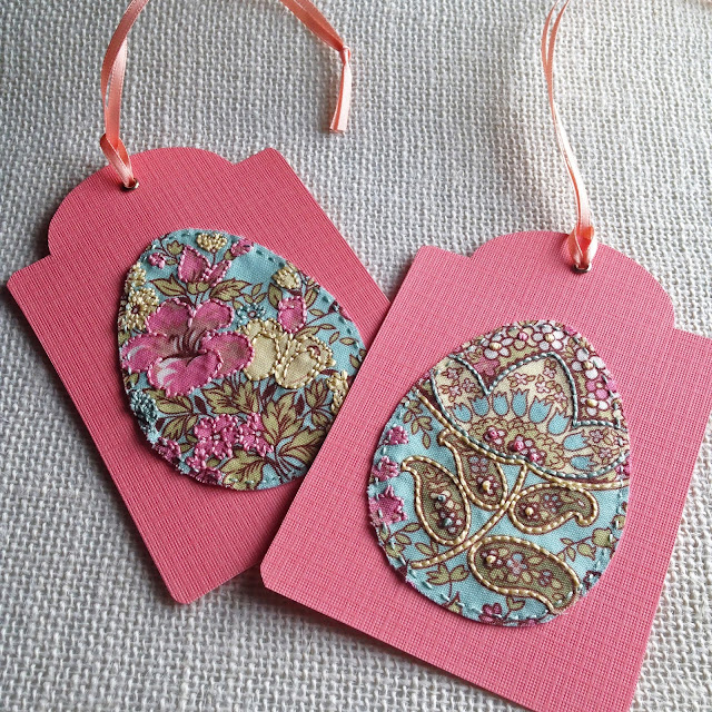 KBB Crafts & Stitches: Embroidered Easter Tags