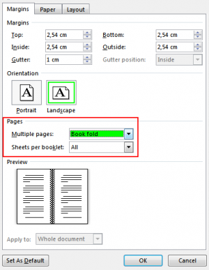 Een boekje of boek maken met Word