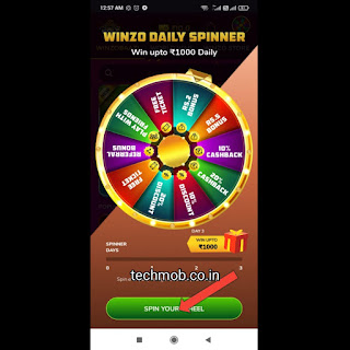 winzo me spin karke kaise kamaye : winzo app से स्पिन करके कैसे कमाए : best spin and earn aap 2021