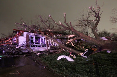 The Original Weather Blog: Tornadoes Strike Hazelwood, MO (St. Louis) and Clinton, AR Yesterday...