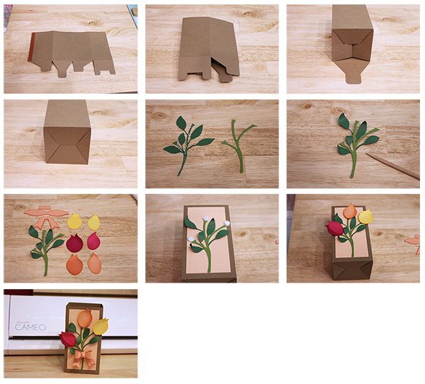 Spring Boxes Bits of Paper