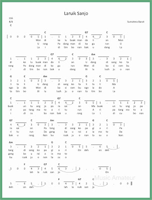 Not Angka Laruik Sanjo Seputar Musik Not Angka Laruik Sanjo Seputar Musik