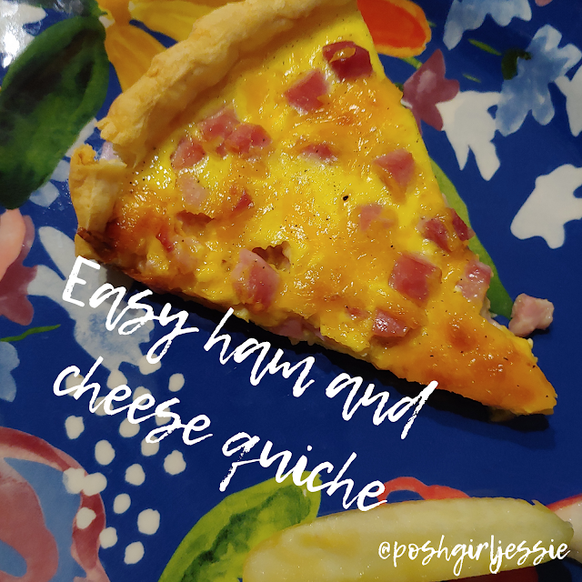 Easy ham and cheese quiche