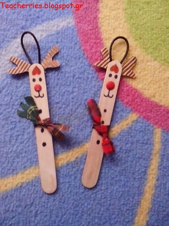 FICHAS DE EDUCACIÓN PREESCOLAR 17 IDEAS DE RENOS DE NAVIDAD CON