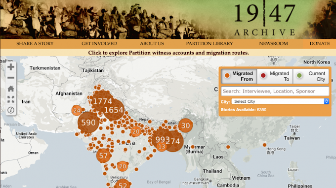 Oral historians and archivists fill in the record of the 1947 partition of India