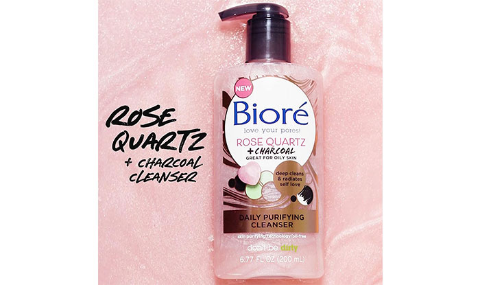 Bioré Rose Quartz Charcoal Daily Purifying Cleanser