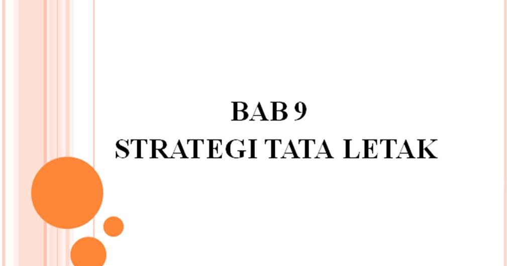 Contoh Tugas Strategi Tata Letak