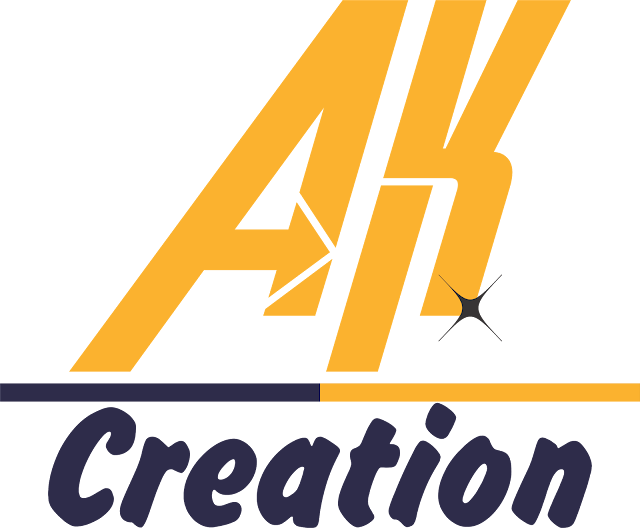 New Logo "AK Creation".. For a youtuber Just check logo - Wafiq Raza