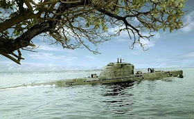 A German Type XXI U-boat at sea worldwartwo.filminspector.com