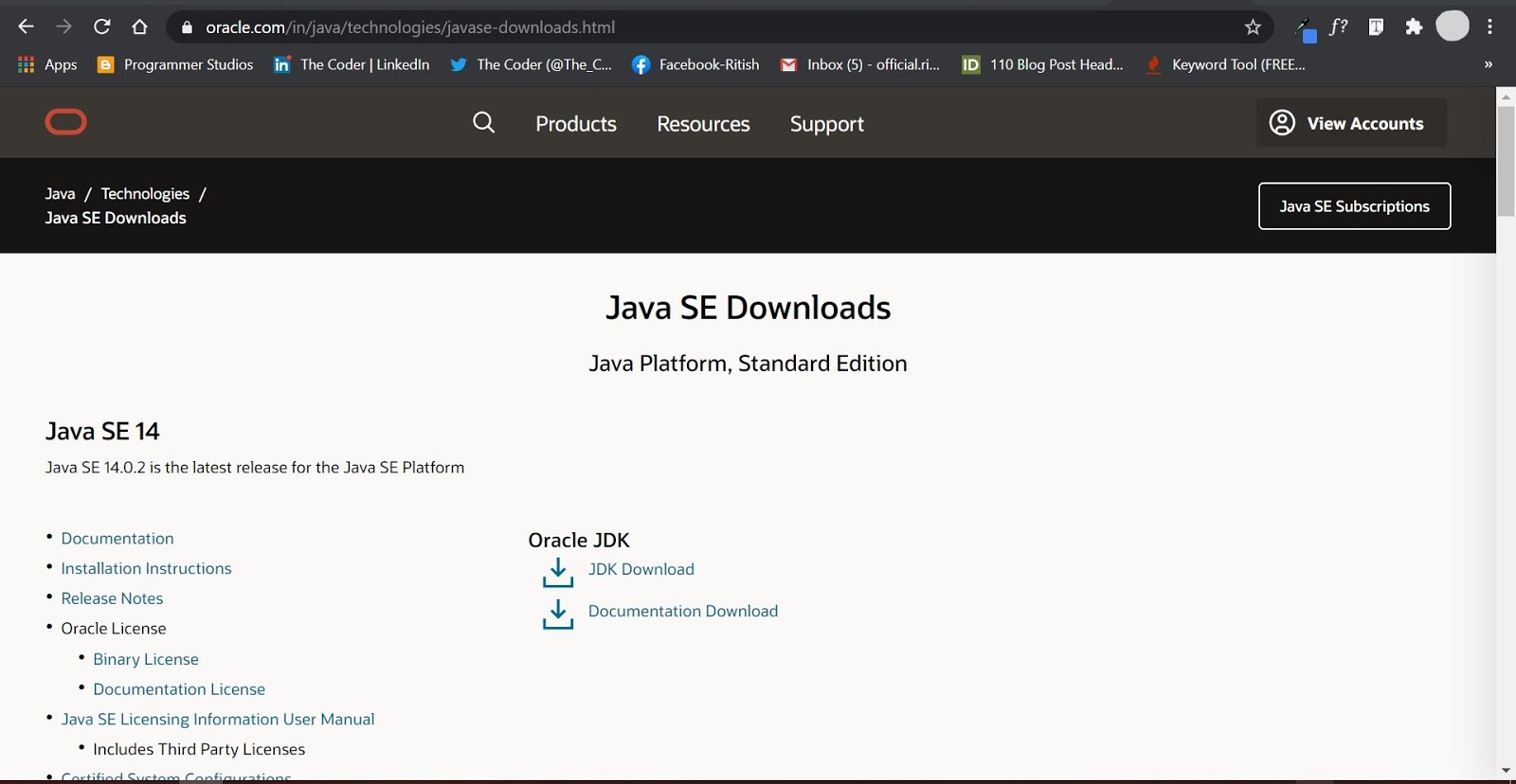 Getting Started with Java - Installing JDK image.