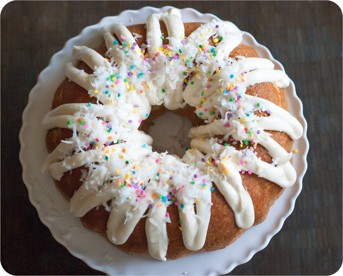 Coconut Cream Cake with Cream Cheese Icing