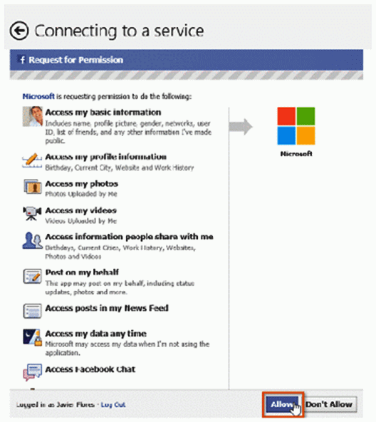 Cara Impor Kontak Dari Layanan Facebook di Windows 8 