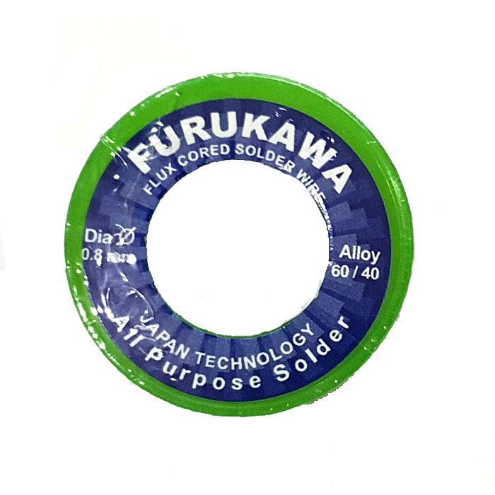 Furukawa Flux Cored Solder Wire Timah Solder 0.8mm 10 Meter Puserba