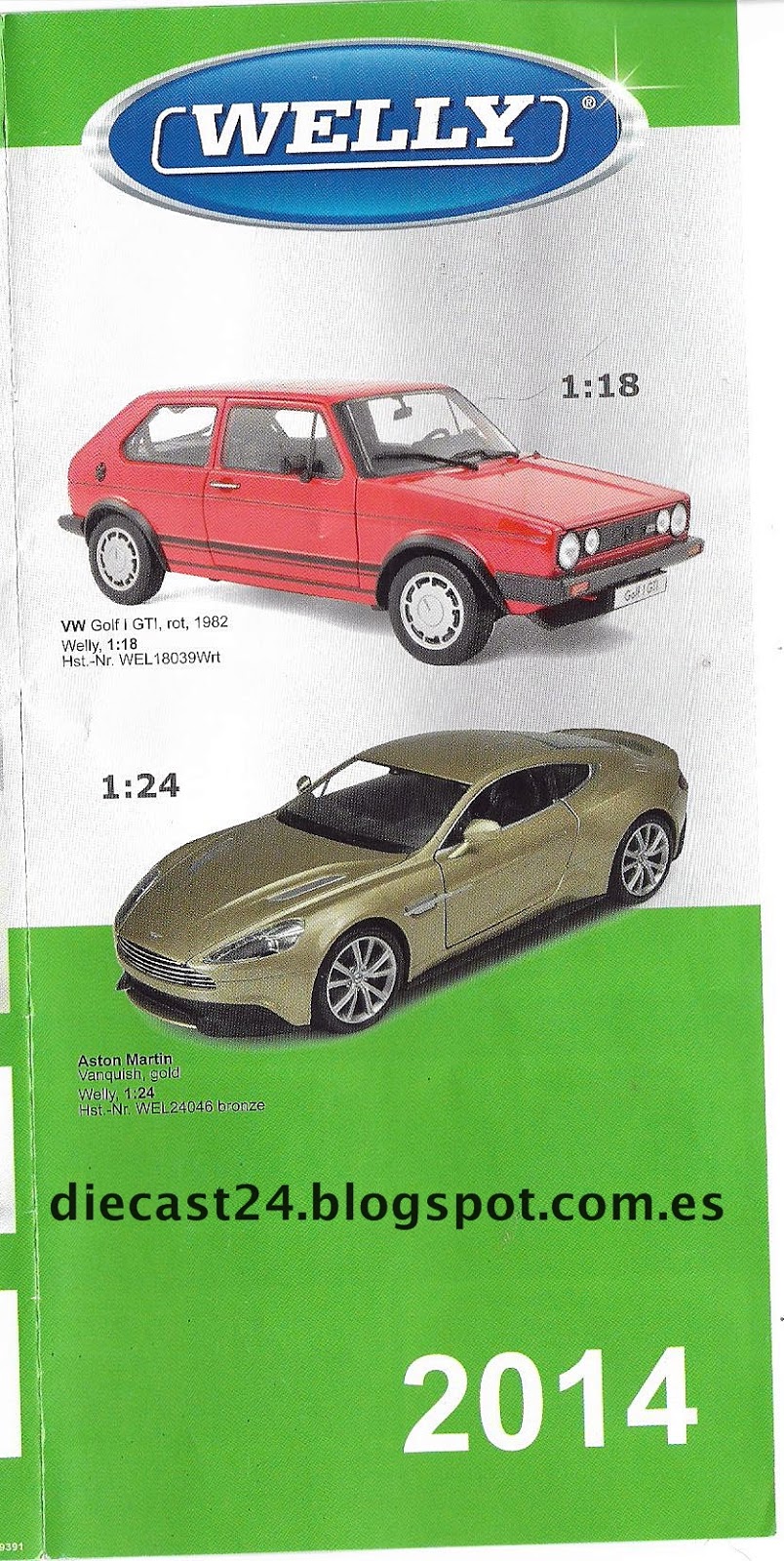 1/24 Diecast miniaturas: Catalogo Welly 1/24 - 2014