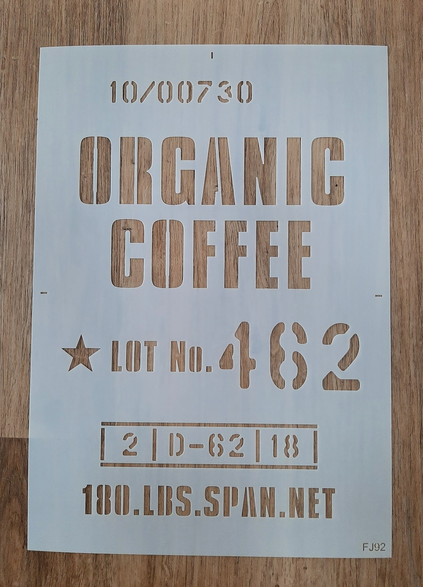 Beyond The Picket Fence Stencil a Simple Organic Coffee Sign