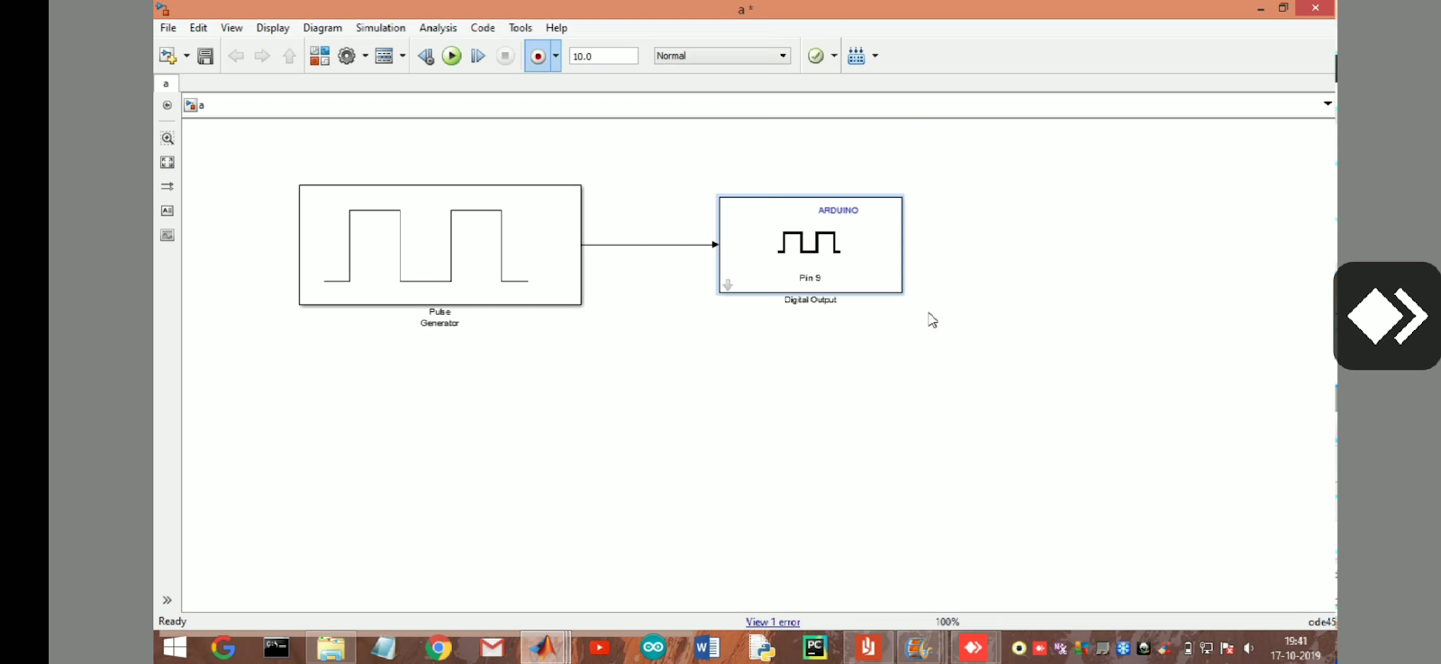 Interphase Arduino with Matlab-Simulink GUI