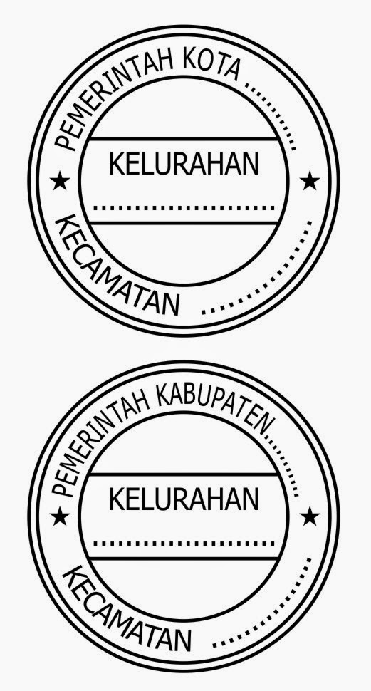 Contoh Gambar Design Cap Stempel Kelurahan Contoh