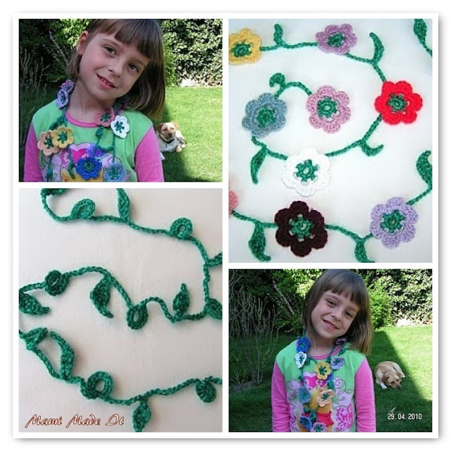 Crochet Flower Chain - Häkelblumenkette