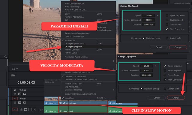 slow motion clip video con davinci resolve slow motion clip video con davinci resolve