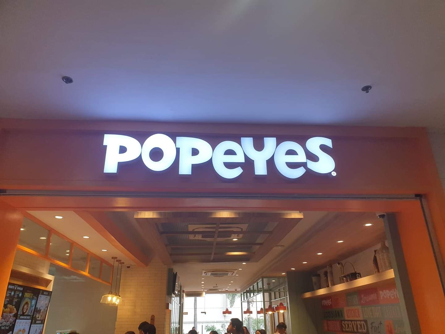 Popeye Chicken located in the Philippines