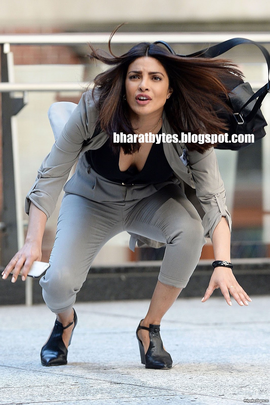 Priyanka Chopra on the sets of Quantico | instantbollywood