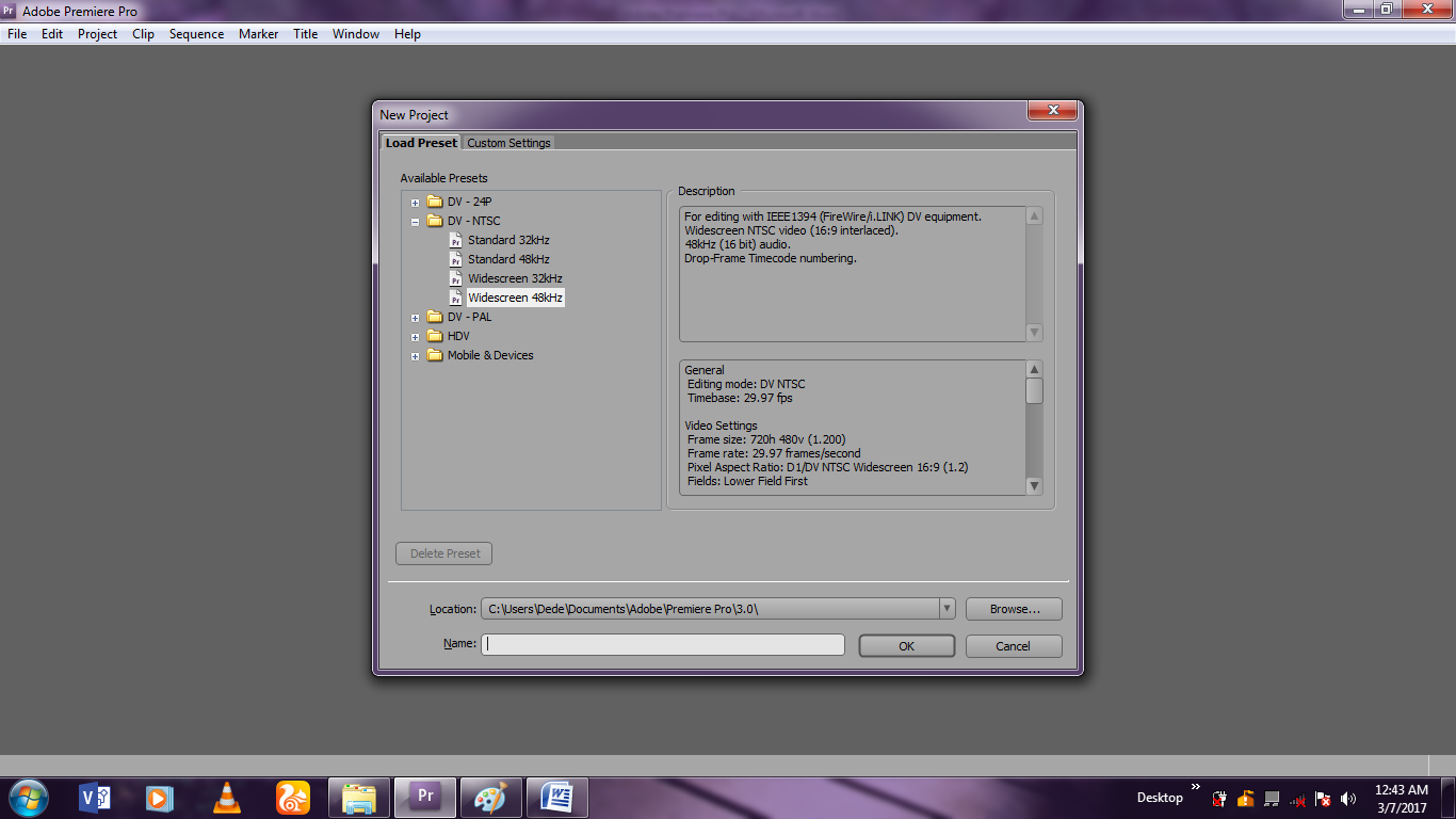 Как поменять разрешение проекта в adobe premiere pro