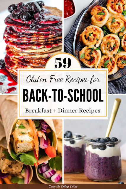 Need some #backtoschool #glutenfree breakfast & lunch recipes? Your whole fam will love this round up! #Keto, #vegan, #paleo & #sugarfree options.