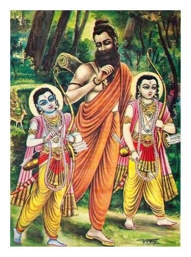 Vishwamitra Rama and Lakshmana