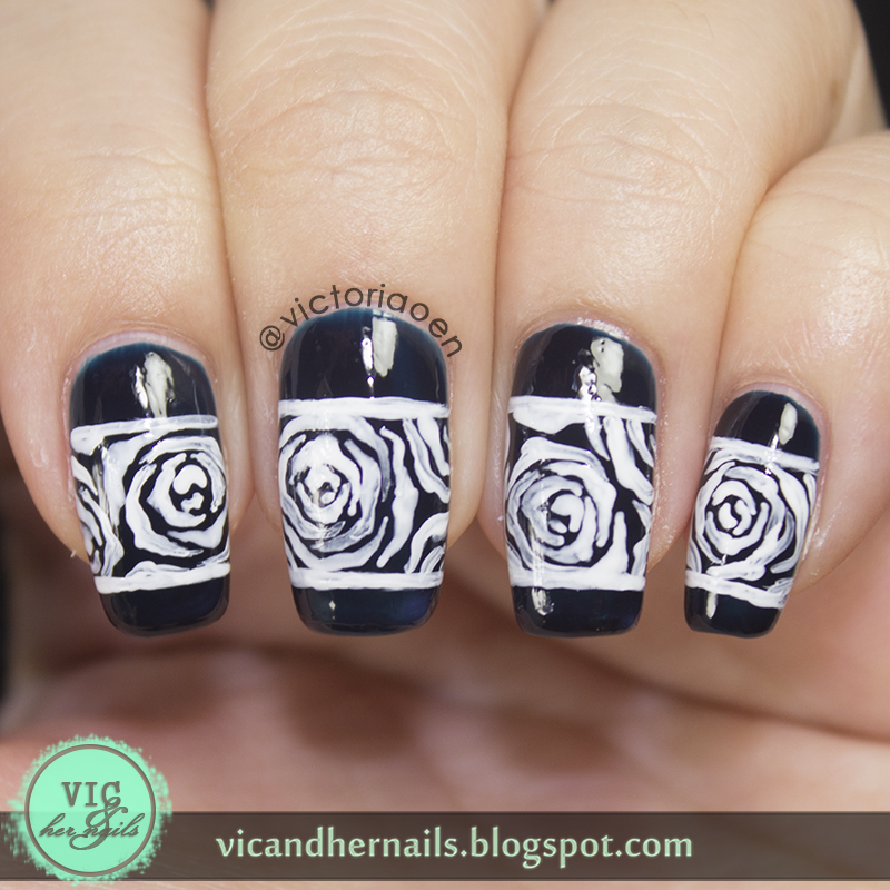 Vic and Her Nails: White Roses Featuring Fructus (Indonesian Brand of ...