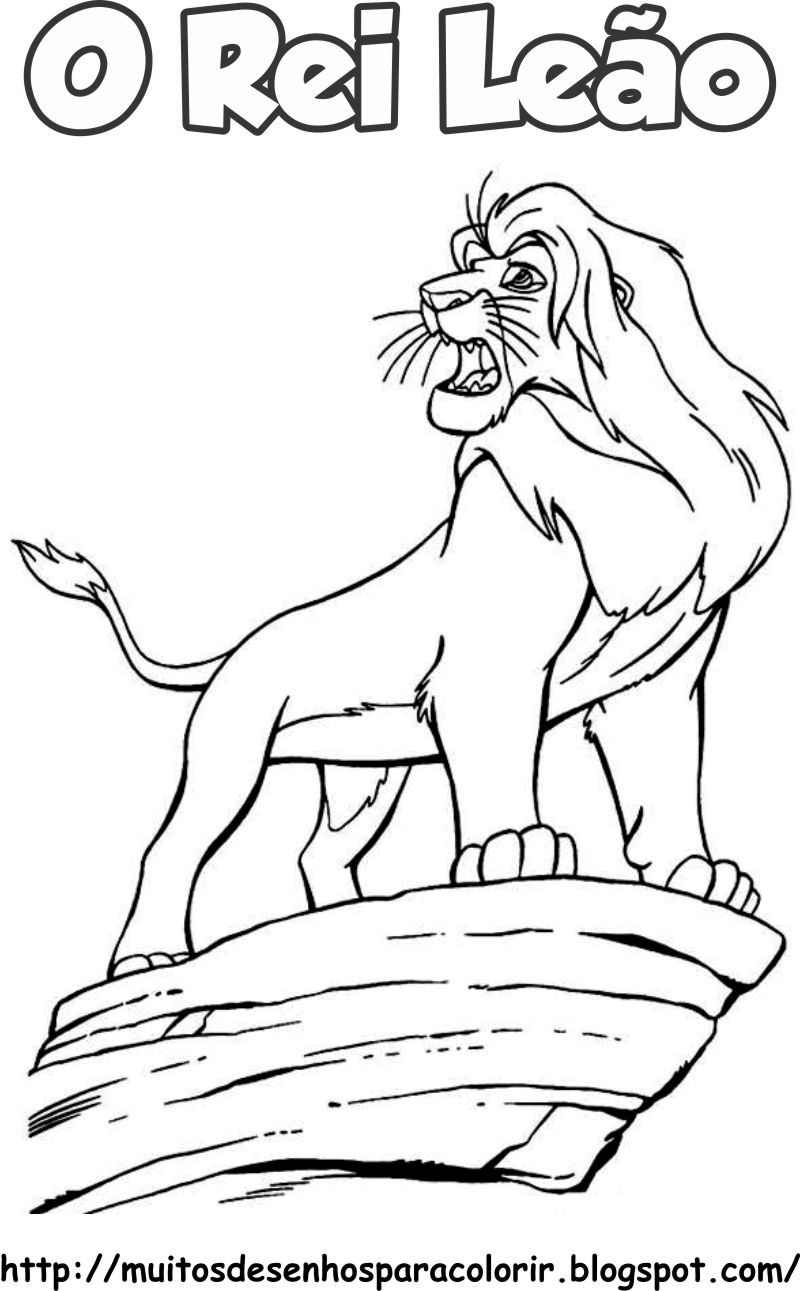 Desenhos para Colorir O Rei Leão