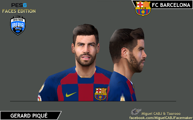 ultigamerz PES 6 Gerard Piqué (FC Barcelona) Face 2020
