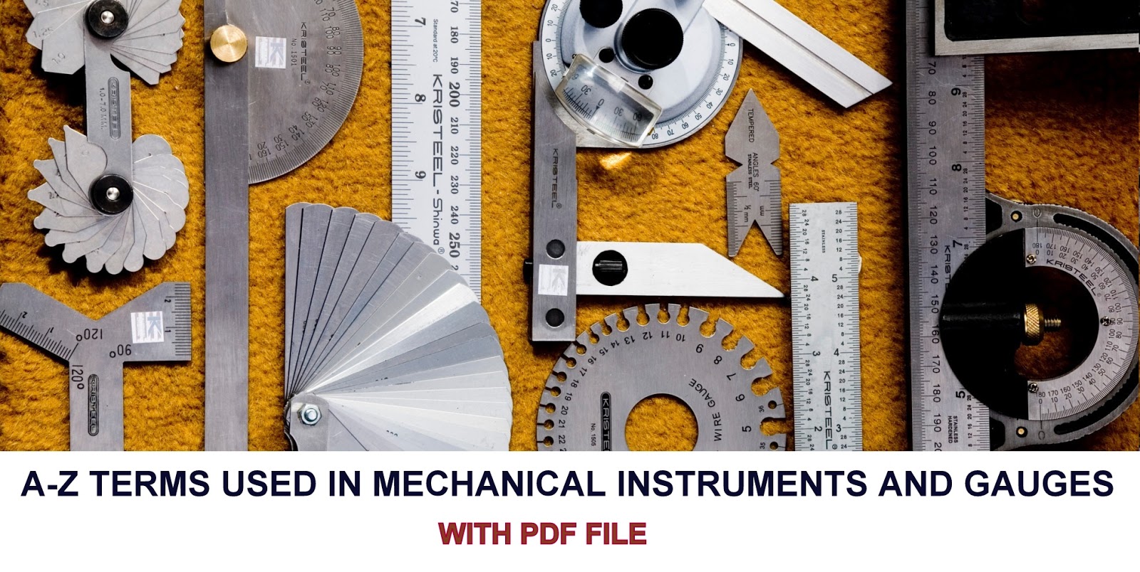 AZ TERMS USED IN MECHANICAL INSTRUMENTS AND GAUGES (With PDF File