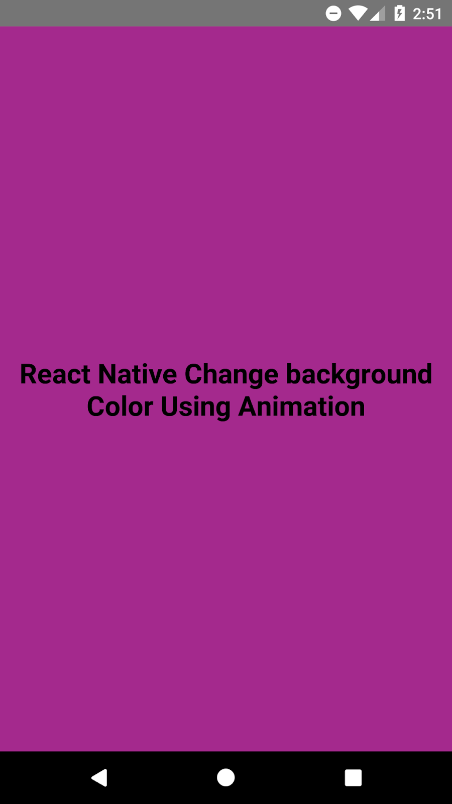 React Native Change Background Color of View Component Dynamically using  Animation | SKPTRICKS