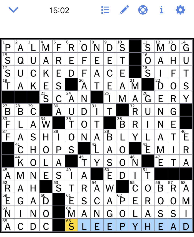 The New York Times Crossword Puzzle Solved Friday s New York Times Crossword Puzzle Solved 