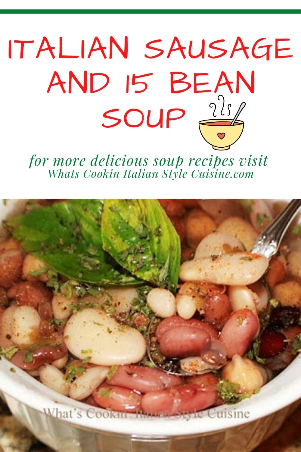 this is a pin for later how to make 15 bean soup