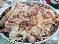 Sliced Excelente Chinese Holiday Ham with Syrup