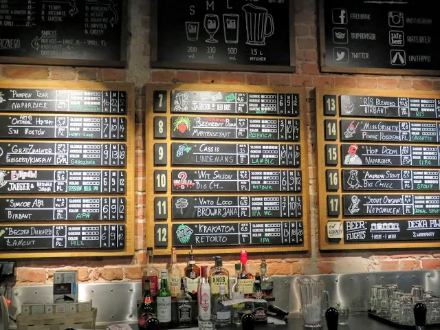 What to drink in Warsaw, Poland: Craft beer menu at JaBeerWocky