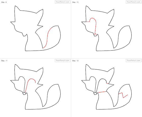 Fpencil: How to draw Fox for kids step by step