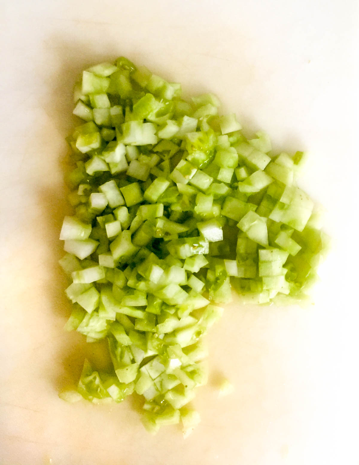 Diced Green Tomatoes in Old Fashioned Meatloaf