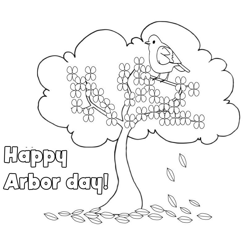 Arbor day Coloring pages
