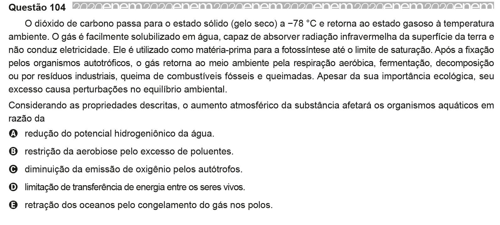 EXATAS: ENEM 2021 Considere a tirinha, na situação em que a temperatura