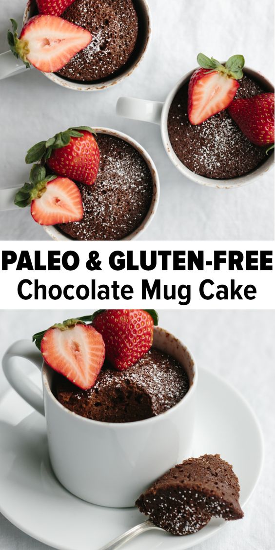 Choocolate Mug Cake (Gluten-Free, Paleo)