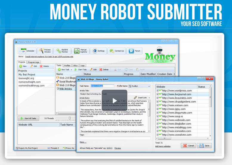 Money Robot Backlinks