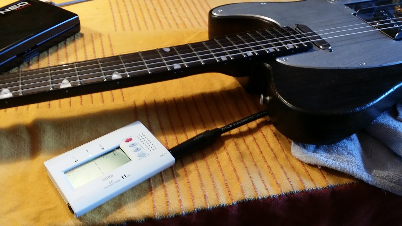 DIY Project Building a Partscaster Electric Guitar Setting the intonation