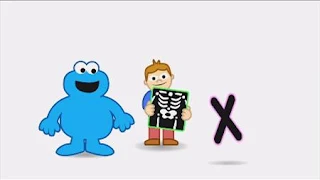 Animated Cookie Monster sings X - Xray song, Sesame Street Episode 4414 The Wild Brunch season 44